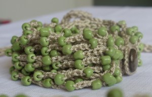 Peas beaded bracelet