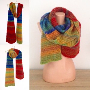 Fular tricotat manual 